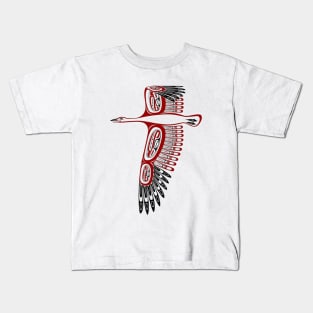 "Snow Goose" Native American Symbol for Great Power Kids T-Shirt